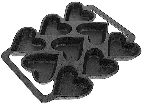 Alipis Heart-Shaped Cake Mold 10-inch DIY Baking Mold Cast Iron Cake Pan for Oven and Gas Stove for Weddings and Birthdays