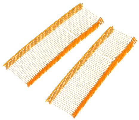 QUARKZMAN 2000pcs Accessoires D'étiquetage Standard de Prix, 25mm Attache d'étiquette de Vêtements de Pistolet en Plastique, pour Magazin, Boutique, Vêtements, Sac, Artisanat, Orange