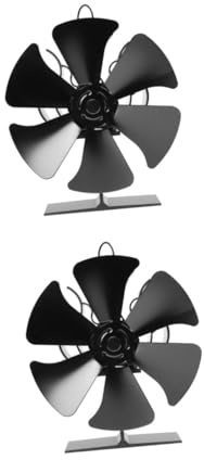 Zerodeko 2 Pièces Ventilateur De Cheminée Radiateur De Salle De Bain Ventilateur Portatif Ventilateur Électrique Ventilateur En Ligne Fan De Chaleur Aérotherme Black Aluminium