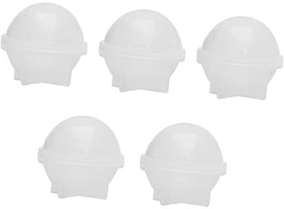 Silikonkugelform 5 Stück für Epoxidharz, Weiße Form | Gießform Sternschale, Flexibel und Leicht zu Reinigen, Sicher in Anwendung