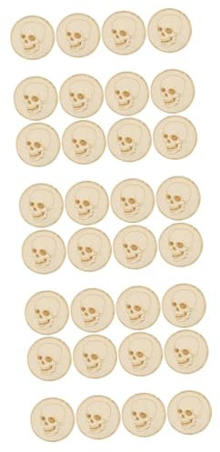 Cabilock 4 Juegos Posavasos Calavera Portavasos para Coches Taza De Halloween Posavasos Exterior Taza De Bebidas Titulares Portavasos Coche Auto Árbol Madera 8 Uds * 4
