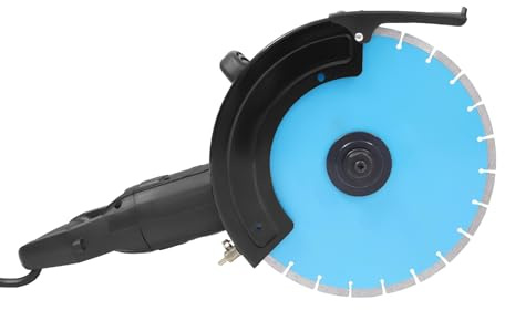 Z1E-355 Tronçonneuse électrique pour béton, granit et métal, puissance max. 5800 W, 3800 tr/min, refroidie à l'eau, convient pour béton, granit et métal, noir
