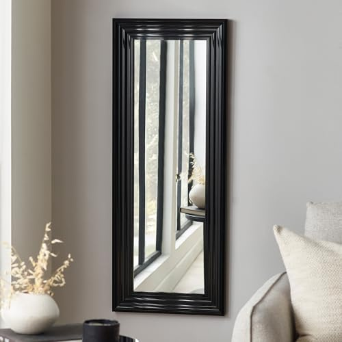 Julian Bowen Tokyo Gloss Black Tall Rectangular Dressing Mirror