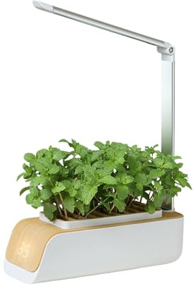 Qsvbeeqj Stazione di coltivazione intelligente ad altezza regolabile con 4 modalità di illuminazione e sistemi idroponici per agricoltura domestica giardinaggio indoor