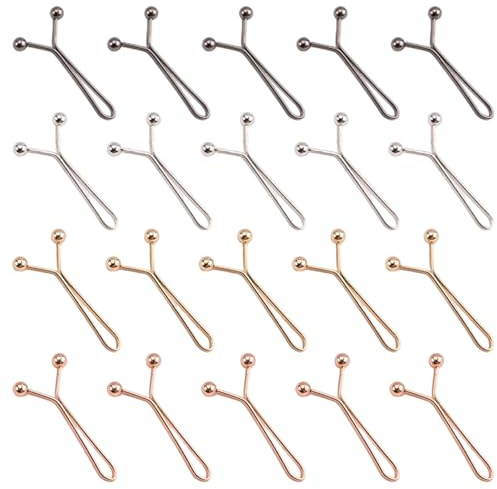 20 Stück Hose Enger Machen Clip,Hosen Taillenspanner Hosenbund Enger Machen,Kein Nähen Jean Knopfnadeln,Hosenknopf Zum Enger Machen,Waist Clip Hosenclip für Taille Bündchen Hosenbeinen​ (4 Farben)