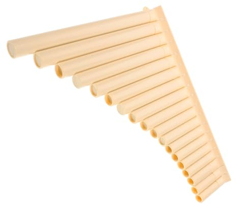 Mobestech 18 Röhren Panflöte aus Harz Pentatonische Stimmung Musikinstrument für Anfänger Tragbar und Leicht Komfortables Spielerlebnis Panflöteninstrument