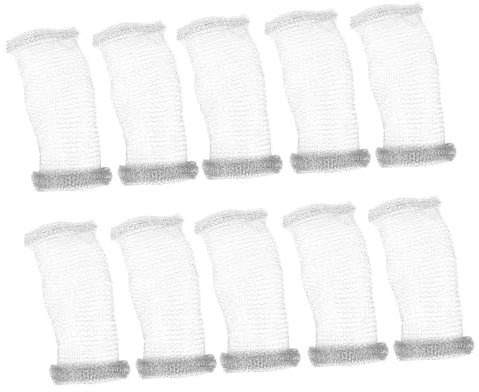 Didiseaon Filtro Installazione di Inossidabile e Scarico Acciaio in Lavatrice Facile 10 Pezzi Rete Argento per Cattura Pelucchi
