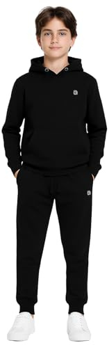 Bahob® Boys Tracksuit Activewear 2 Piece Fleece Pull Over Hoodie and Joggers Camouflage Contrast Tracksuit Set 5-14 Years (7-8 Years, BFTS-53-B)