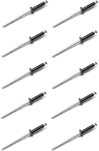 Set di 10 rivetti neri per targa di immatricolazione, auto, moto, scooter, motorino, protezione in plastica, viti di fissaggio