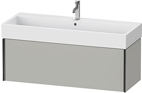 Duravit XViu 4238 Waschtischunterbau wandhängend, 1 Auszug, für Waschtisch Vero Air 235012, 1184x454 mm, Farbe (Front/Korpus): schwarz matt/betongrau matt - XV42380B207