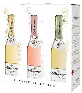 Schlumberger I Klassik Selection I Sekt Geschenkset I Sparkling, Rosé und Grüner Veltliner I 12% vol. I 3 x 0,2 L