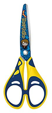 Maped Harry Potter-sax 13 cm - skolsax från 4 år - rund sax och mjuka komfortringar - för barn med dekorerade blad 464900 blå