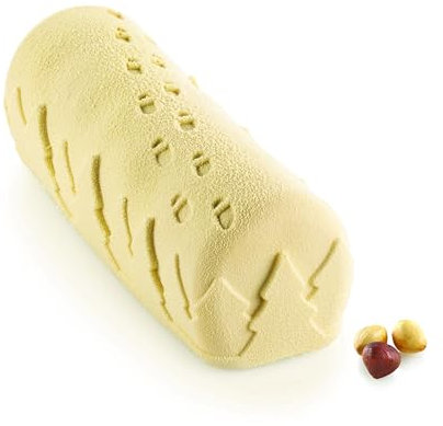 silikomart - Moule à bûche en Silicone Snowy 24 cm
