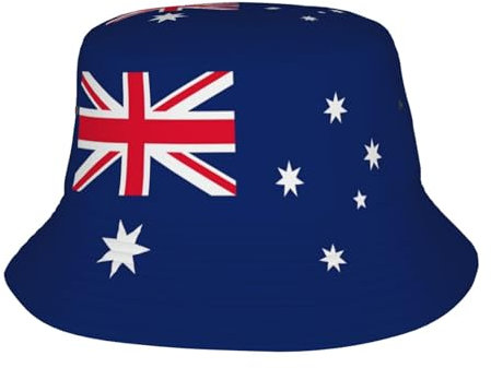 Oudrspo Australien-Flagge_s3049918, süßer Fischerhut mit Flagge, breite Krempe, Schutz, Sonnenhut, Angeln, Wandern, Reisen, Outdoor-Flaggenhüte für Männer und Frauen