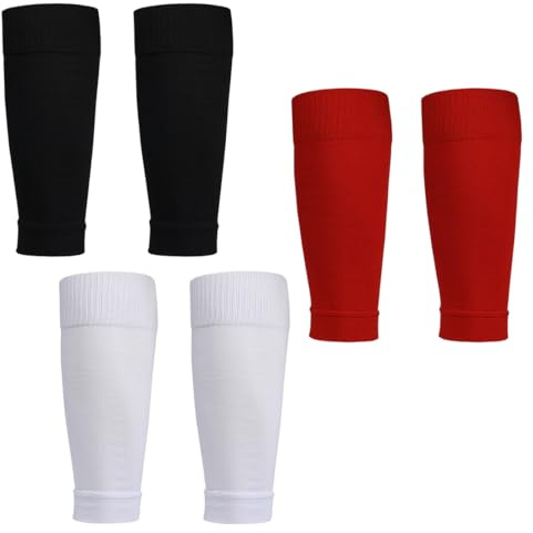 KOLZEMV 3 PaareFußball Stutzen, Kinder Fußball Sleeves Tubes Sportsocken Trainingssocken