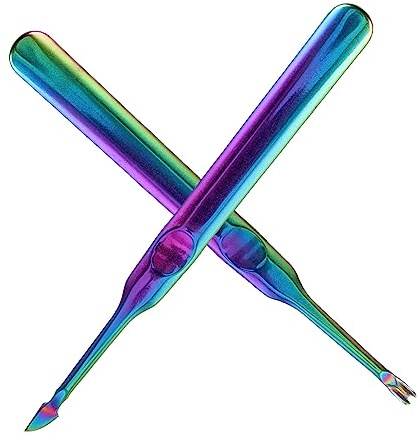 Healeved 2piezas Para Manicura y Pedicura Removedor De Cutículas y Durezas Inoxidable Para Salones y Casa
