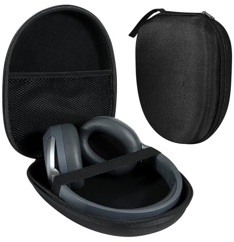 Étui de Protection Maximal Ultra-Résistant pour Casque Over-Ear, Écouteurs & Accessoires - Coffret de Transport Compact 21x19x6 cm Anti-Choc, Étanche et Léger - Idéal Voyage, Bureau, Stockage Organisé