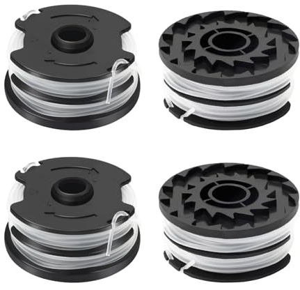 CHIHOLEN 4 Stück Rasentrimmer Fadenspule Kompatibel Mit Parkside TLP-01,Ersatzfadenspule für Parkside PRTA 20-Li A1/B1/B2/C3,PRT 300 A1,PRT 550 A1/A2/A3/A5,Ø1,6mm-8,3m Länge(4 Spule)