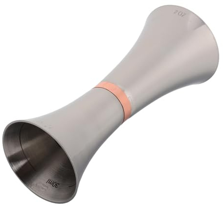 Gatuida Stainless Steel Measuring Mug Double-Sided Jigger for Whiskey Cocktail Measurement Dishwasher Safe