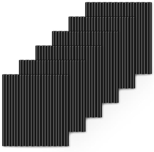 Einfa Heißklebesticks Schwarz - 72 Stück Heißklebepistole Sticks 7mm zum Kunsthandwerk Reparaturen - 7x100mm Hot Glue Stick for Kreative Projekte – Heißkleber Sticks Schwarz