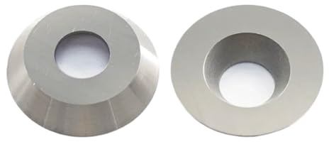 Plaquettes de Remplacement en carbure Lot de 2 Fraises à Inserts en carbure, Rondes 12 × 2,5 mm, de Remplacement, adaptées aux Tours de Bricolage, aux Outils de Finition et aux Outils Creux