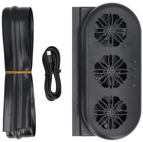 WOHPNLE Car Exhaust Fan, USB Powered Car Window Exhaust Fan with 3 Air Outlets Auto Ventilation Fan Car Air Circulation Suitable for General Types of Car