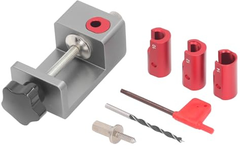 Baxnore Wood Turning Tool Kit Premium Aluminum Alloy Electric Drill Doweling Maker for Woodworking Projects 8mm 10mm 12mm 14mm Round Rod Turner