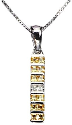 925 Delikat silverhalsband naturliga safirer Songea vita topaser