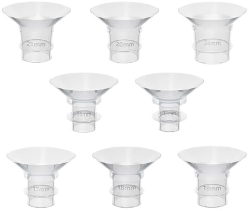 EPIGEIST Inserts de Bride Universels pour Tire-lait Portable et Électrique, Silicone Robuste, 8 Pièces, Accessoires Sûrs et Compatibles pour Allaitement Maternel