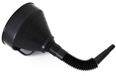 Entonnoir Professionnel avec Filtre Intégré et Tube Flexible 240mm pour Liquides Automobiles Huile Essence