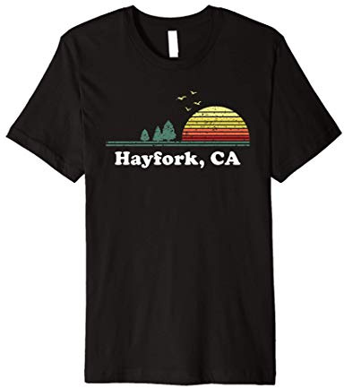 Vintage Hayfork, California Home Souvenir Print Premium Tri-blend T-Shirt
