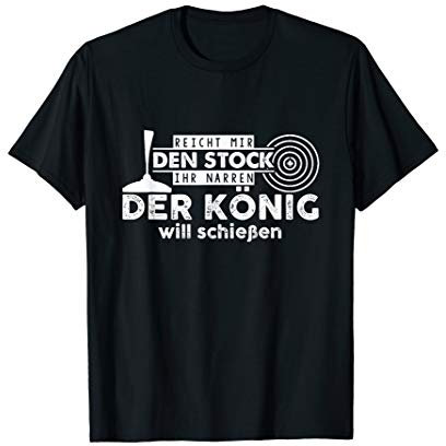 Herren Stockschießen Lustige Sprüche Stock Geschenk Männer T-Shirt