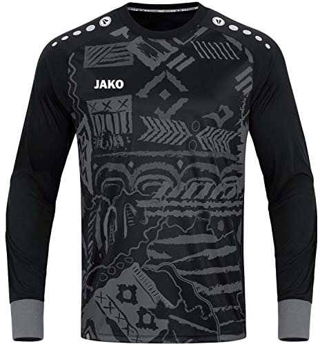JAKO Kinder Torwart-Trikot Tropicana (Langarm), Schwarz/Anthrazit, 164