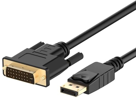 Ewent adaptador de cable de vídeo DisplayPort/DVI-D 3 m Negro