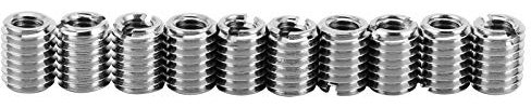 10pcs Thread Repair Insert Stainless Steel Thread Insert Kit Reducing Nut Female 10mm for Aviation, Automobiles, Electronic Communications, and Radiators