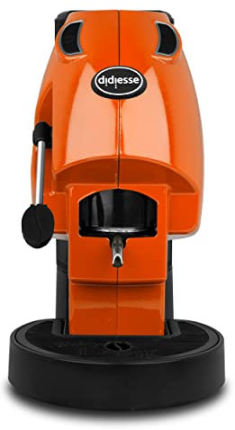 Didiesse – Macchina da Caffè con Cialde ese 44 mm - Modello Baby Frog Macchinetta a Cialde – Compatta 450W - con Funzione Stand-by e Serbatoio da 1.5L (Arancio)