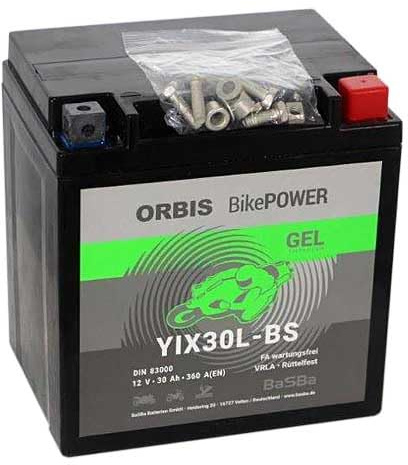 Orbis BikePower YIX30L-BS, CIX30L-BS, GEL12-30L-BS 83000 12V 30 Ah 360A
