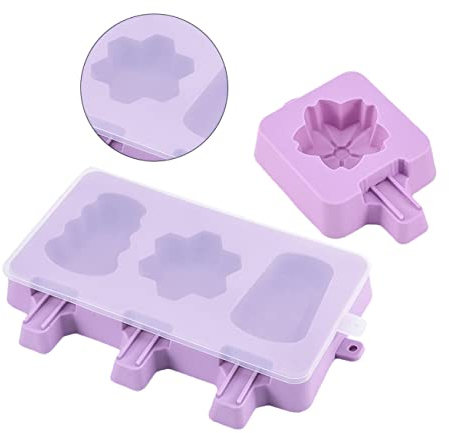 PRETYZOOM 2stücke Eisform Aus Silikon Für Diy- Am Stiel Eiscreme-box Und Eiscreme-maker Einfach Zu Formen Reinigen Für Herstellung Von Am Stiel