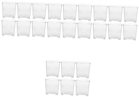 INOOMP 24pièces Pots à Orchidées Transparent Pots De Fleurs pour Plantes Intérieur Et Extérieur pour Culture De Petites Et Moyennes Plantes Pratique pour Amateurs De Jardinage