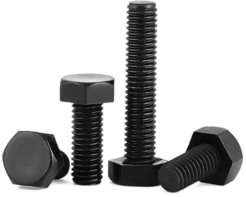 Vis à tête hexagonale externe en Nylon noir M3/M4/M5/M6/M8/M10/M12, boulon à tête hexagonale externe en plastique, 30 pièces, 30 pièces, M6x30mm