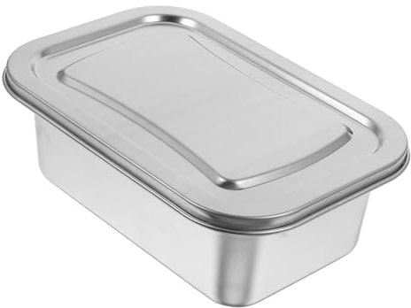 Alipis 3St Eisbox stapelbare Lunchbox Eishalter Eiseimer Kühlschrank Frischhaltedose ausstecher rentier edelstahlbehälter Aufbewahrung für die Küche Lagerbehälter Rostfreier Stahl Silver