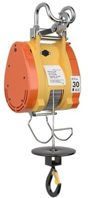 BADIKA Palan électrique à câble Palan à Grue Portable Suspendu, 220v, électrique, Ultra-Haute efficacité, Mi niature, treuil à câble de Grue, 360KG/500KG(220V 360kg)