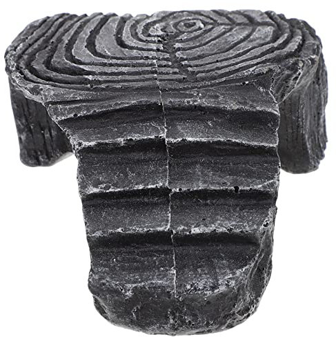 Happyyami Turtle Basking Platform Aus Harz Für Schildkröten Terrarien Und Aquarien Praktische Leichte Kletterplattform Mit Natürlichem Design Für Reptilien Und Amphibien Dreieckige Form