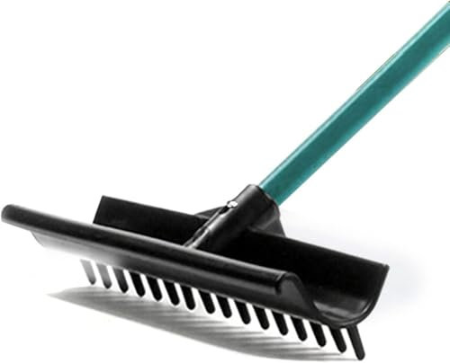Rastrillo de búnker portátil con bolsa de golf, rastrillos de trampa de arena for golf eficientes y que ahorran mano de obra, kit de herramientas organizador de césped con hojas for jardín, for campos