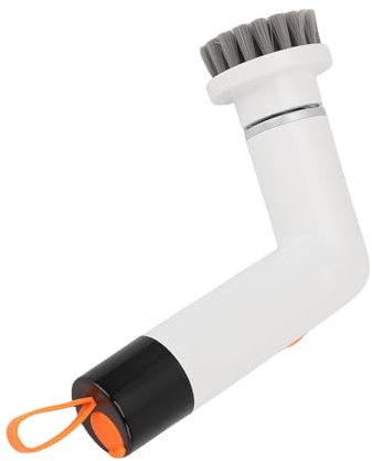 Cordless Brush Scrubber, Electric Tile Scrubber with 2200mAh Battery, 2 Speed Adjustable for Bathroom, Kitchen, Tile Floors, Walls (White)