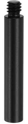 PATIKIL Varilla De Extensión Metálica De 2 Roscas Hembra A Macho Negro | 1/4-20, Varilla De 0.31, Accesorio Estabilizador Montaje Tubo Extensor, Aleación De Aluminio Ligero