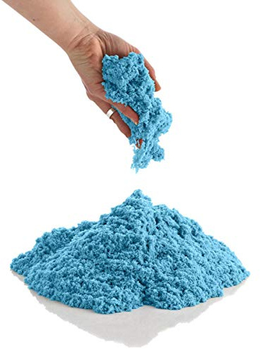 CoolSand 2 Pound Refill Pack - Moldable Indoor Play Sand in Resealable Bag Blue