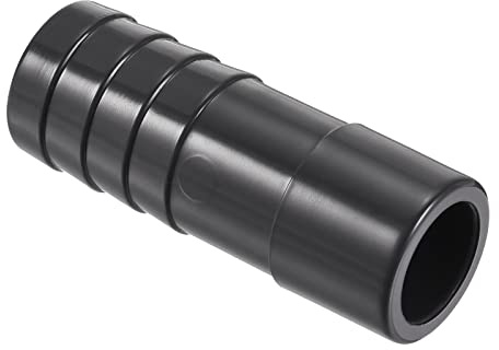 M METERXITY 1 Paquete Tubo PVC Accesorio - Tubo Agua Conector, 19mm Púa Tubo Recto Junta, Aplicar a Exterior/Jardín/Piscina (OD 20mm, Negro)