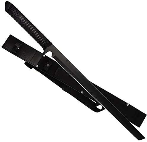 Machete scharf echt Katana Ninja Schwert echt zum Training Metall Stahl Schwert in einem Samurai Nur für Erwachsene 71 cm - 18 Jahre erforderlich 119