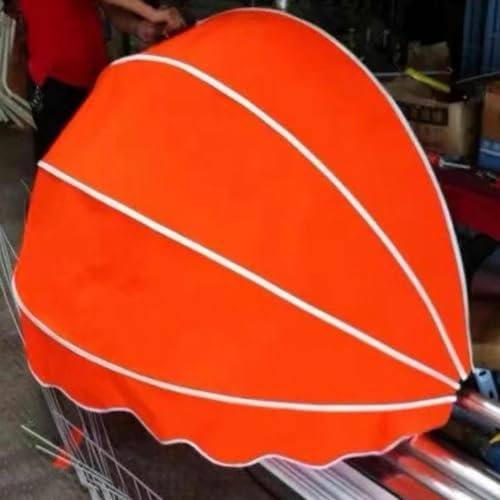 HOTAPEPU Tenda Cappottina da Sole per Esterno,Pieghevole Tettoia per Porta a Cupola,Tenda da Sole per Finestra/Ingresso con Protezione UV,Frangivista per Balcone,con Raccordi